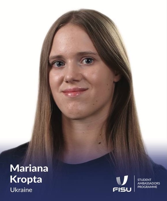 Мар'яна Кропта стала амбасадоркою FISU!