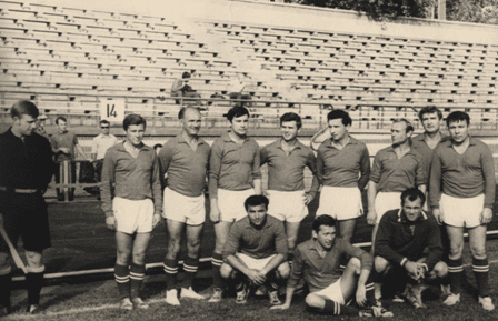 Матч між викладачами кафедри футболу та викладачами КДІФК (1970)